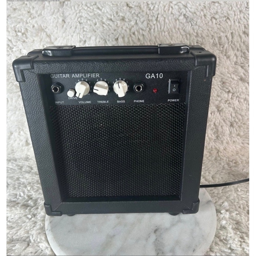 GA10 Guitar Amplifier Portable Practice Amp Black with Drive and Headphone Jack
